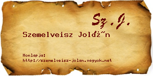 Szemelveisz Jolán névjegykártya