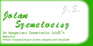 jolan szemelveisz business card